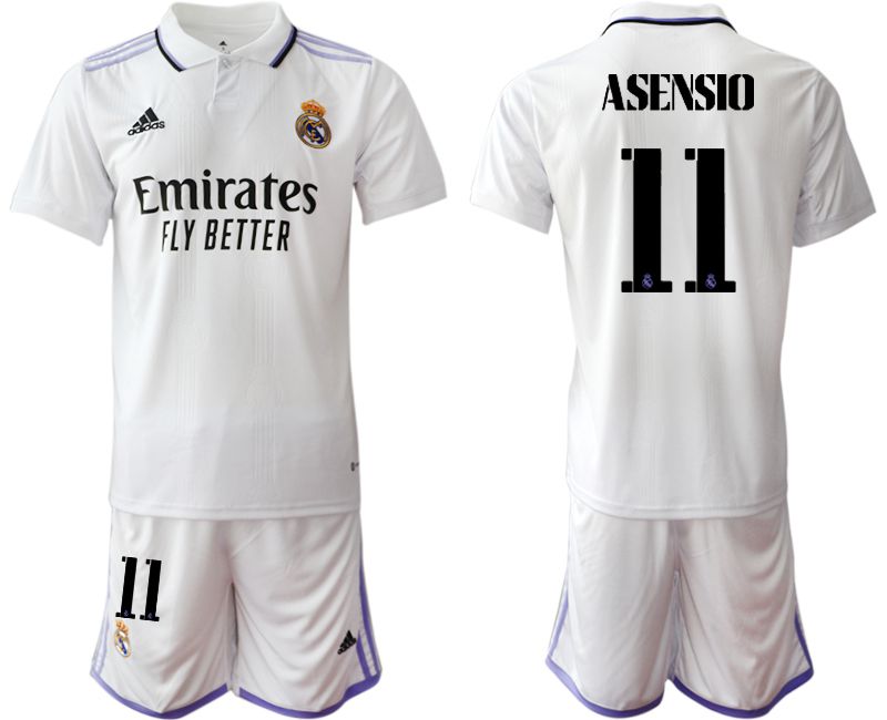 Men 2022-2023 Club Real Madrid home white #11 Soccer Jersey->barcelona jersey->Soccer Club Jersey